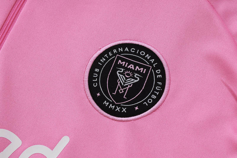 202526 Miami Pink Long-sleeved half-pull training kit Football team kit