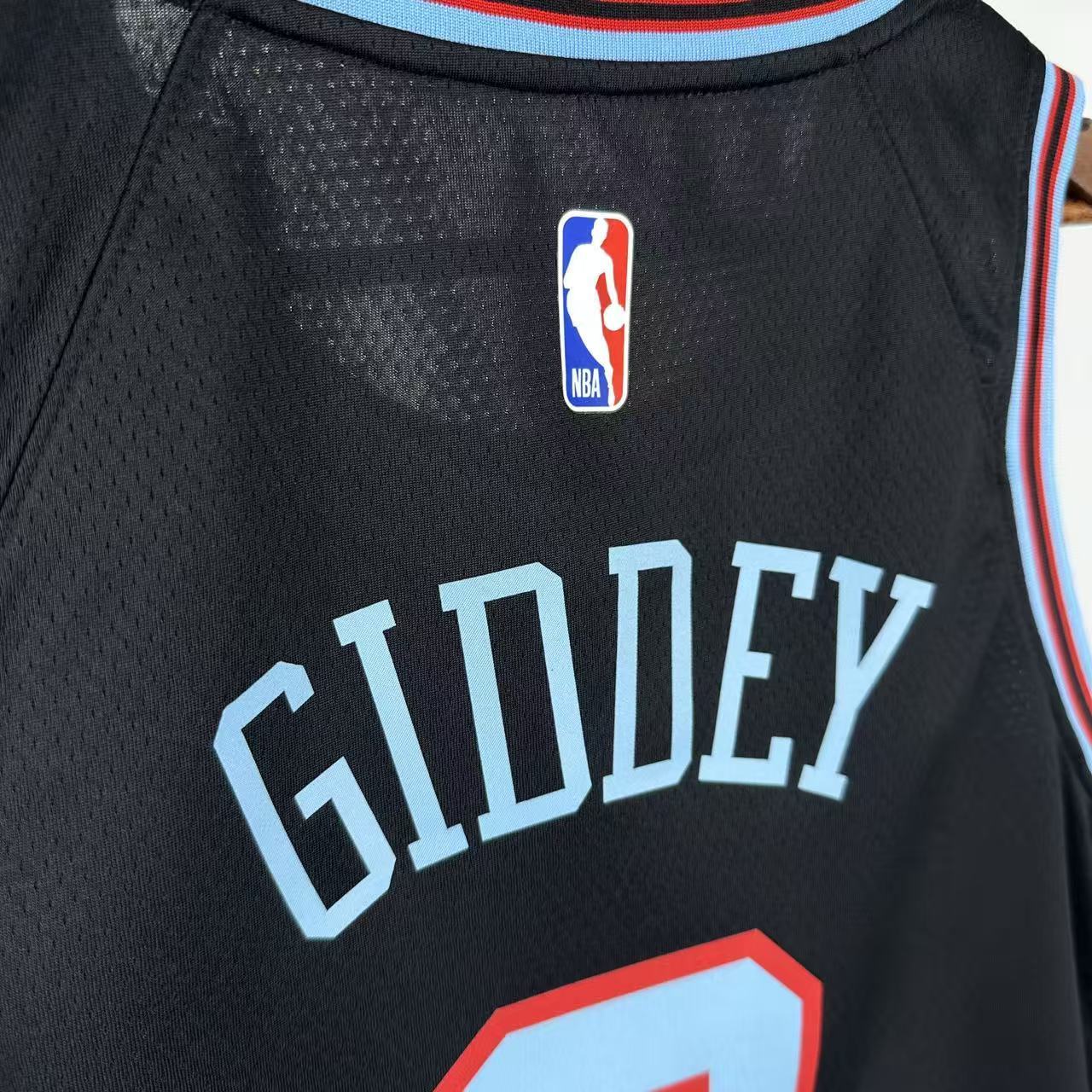 NBA Chicago Bulls 2026 City Edition Black Jersey GIDDEY#3