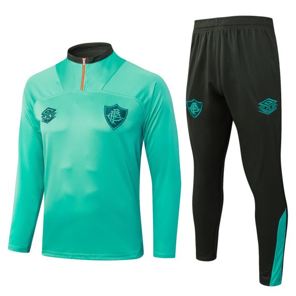 2025/26 Fluminense green Long-sleeved half-pull training kit Football team kit