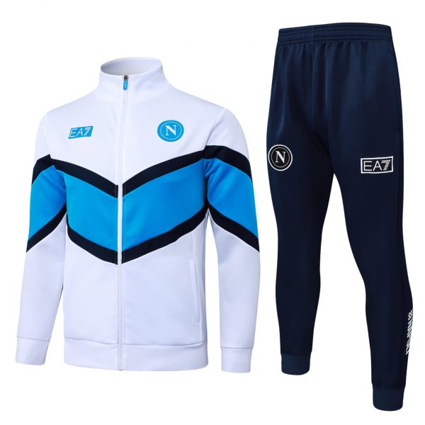 2025/26 Napoli White Training Suit Set Football Team Shirt Sports Fashion