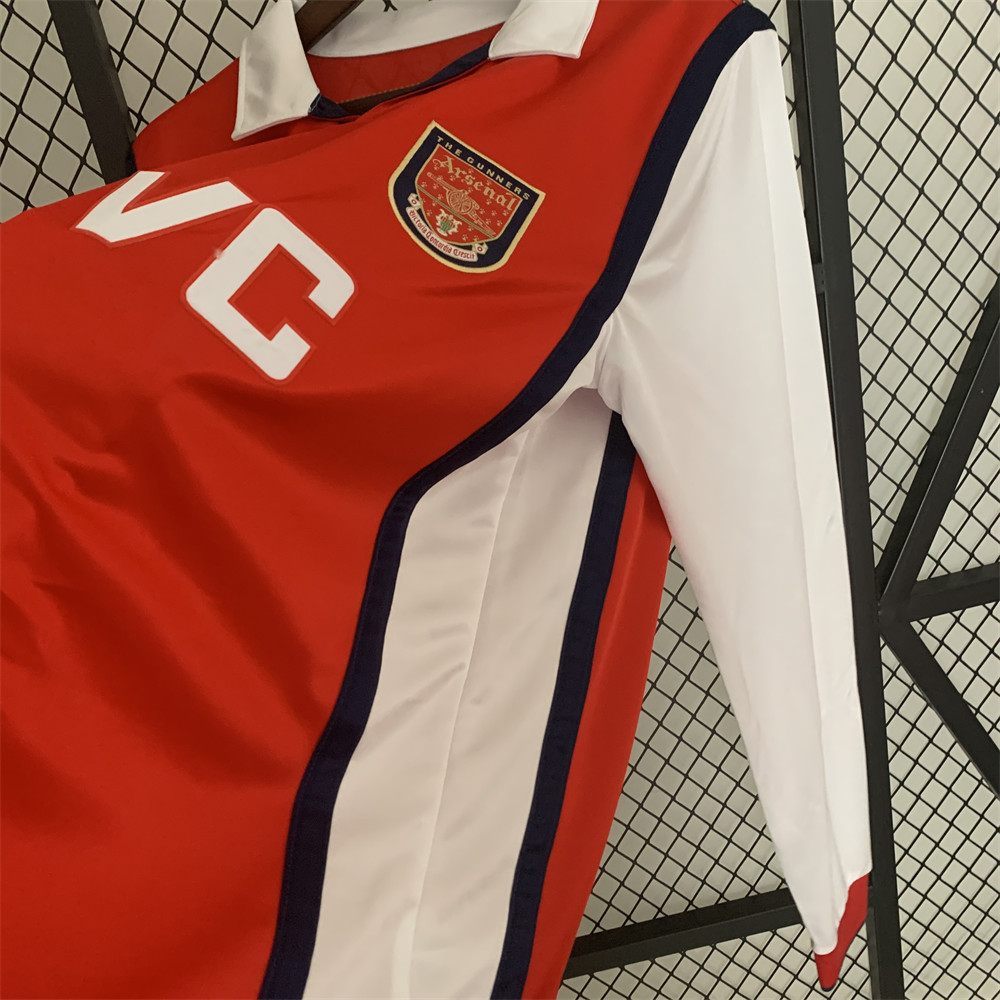 Retro Arsenal 98/99 long sleeve Home jersey Fan Version
