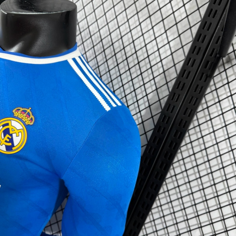 2025/26 Real Madrid Second Away Long Sleeve Jersey Player Version
