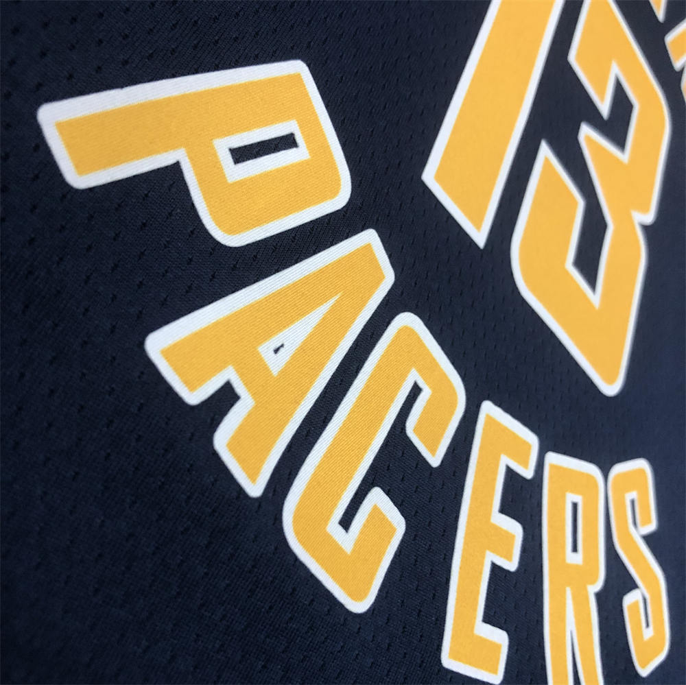 NBA Indiana Pacers V-Neck Black Jersey GEORGE#13 S-XXL