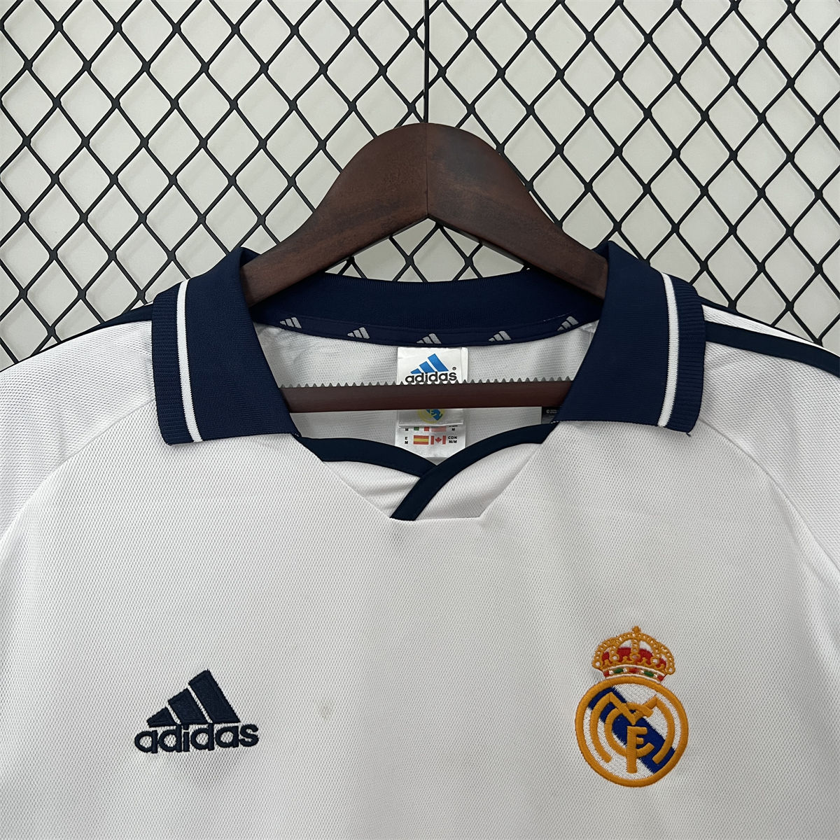 Retro Real Madrid 00/01 Home  jersey Home Long Sleeves Fan Version