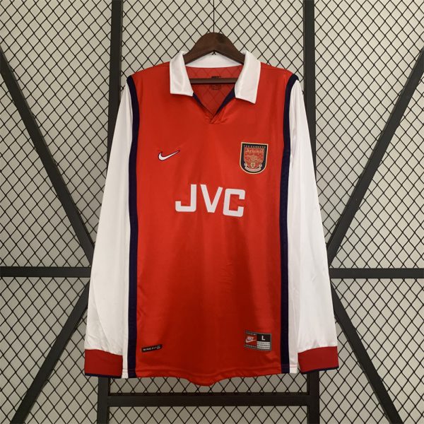 Retro Arsenal 98/99 long sleeve Home jersey Fan Version