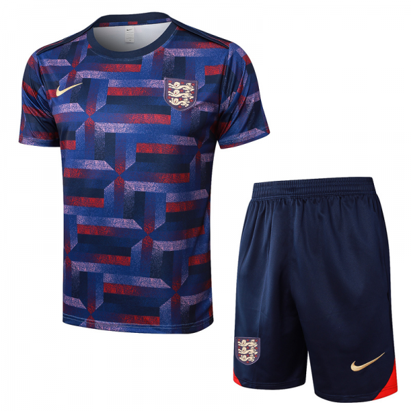 24/25 England royal blue Training Set Shirt and Shorts