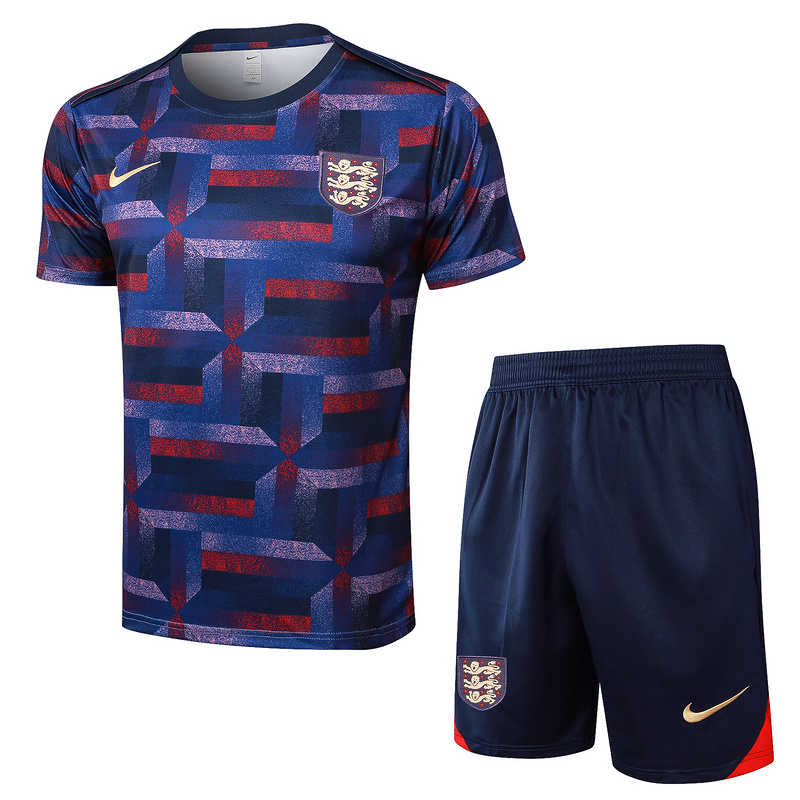 24/25 England royal blue Training Set Shirt and Shorts