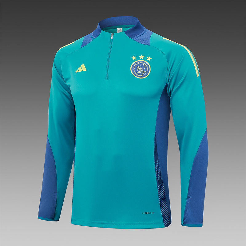 24/25 Ajax Green Long-sleeved half-pull training kit Football team kit