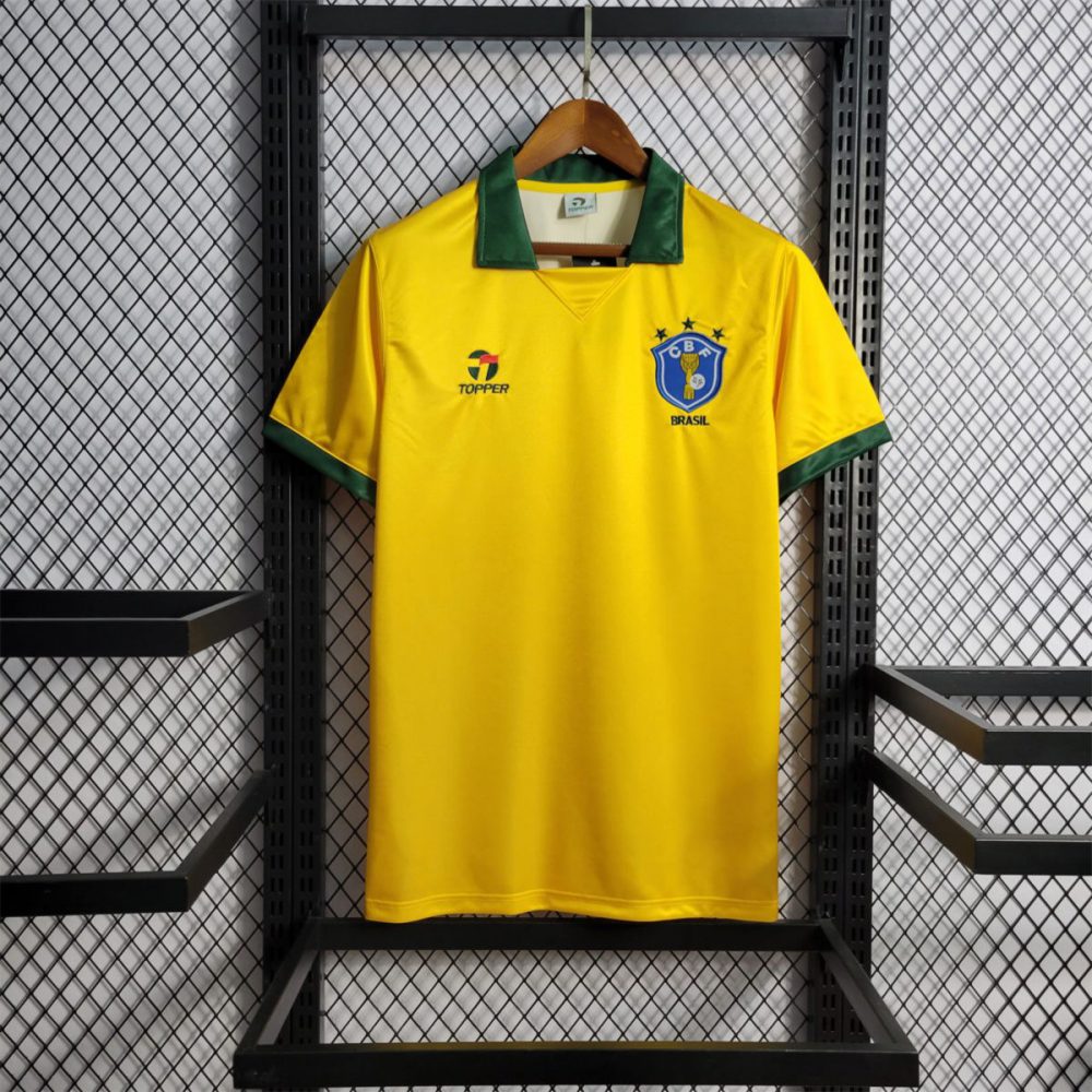 Retro 1988/90 Brazil home jersey Fan Version
