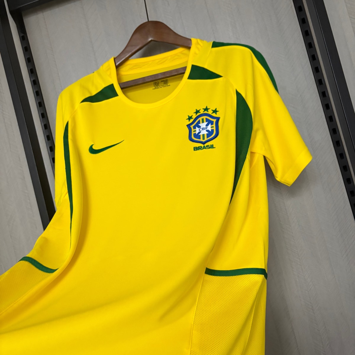 Retro 2002 Brazil Home Jersey Fan Version (2002 World Cup Remake)