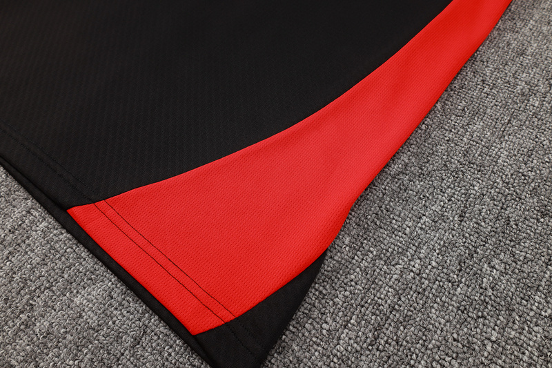 24/25 AC Milan Black Long-sleeved half-pull training kit Football team kit