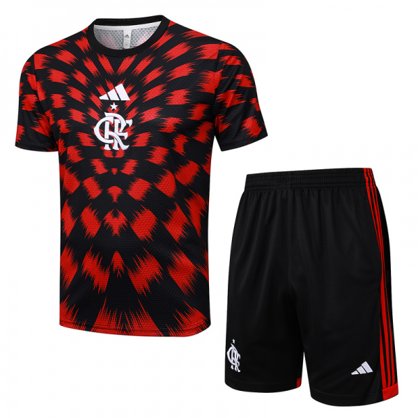 2025/26 Flamengo Red Black Training Set Shirt and Shorts