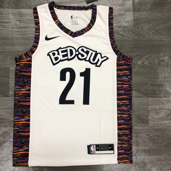NBA Brooklyn Nets V-Neck White Jersey ALDRIDGE#21 S-XXL
