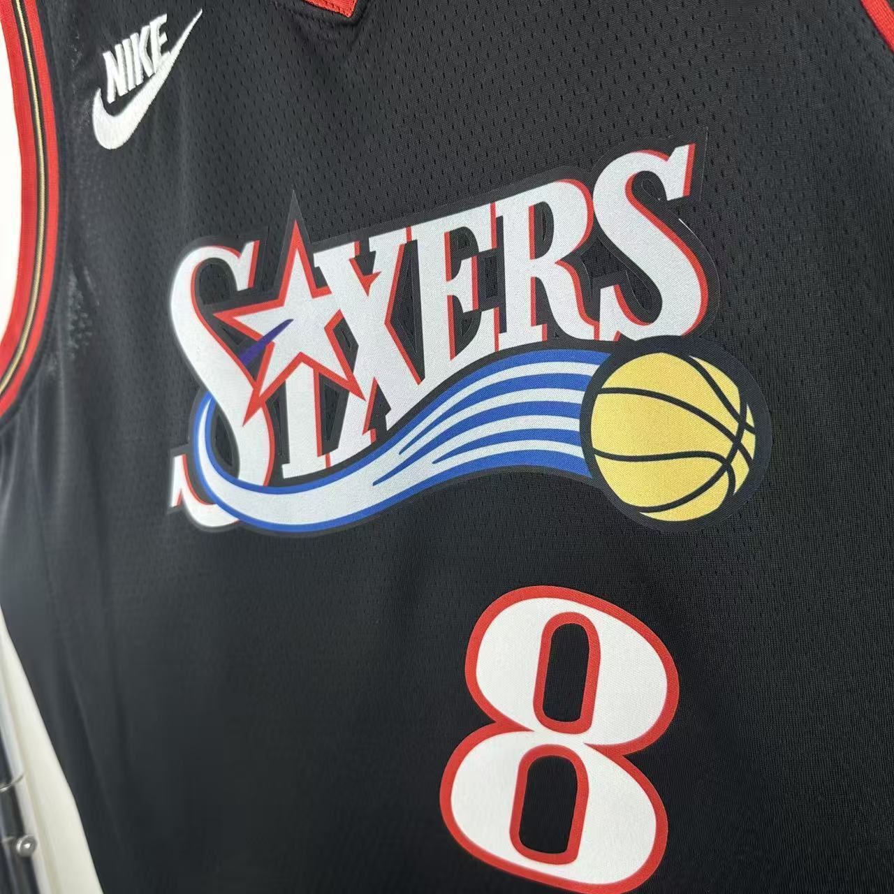 NBA Philadelphia 76ers 2026 Vintage Style Black Jersey GEORGE#8