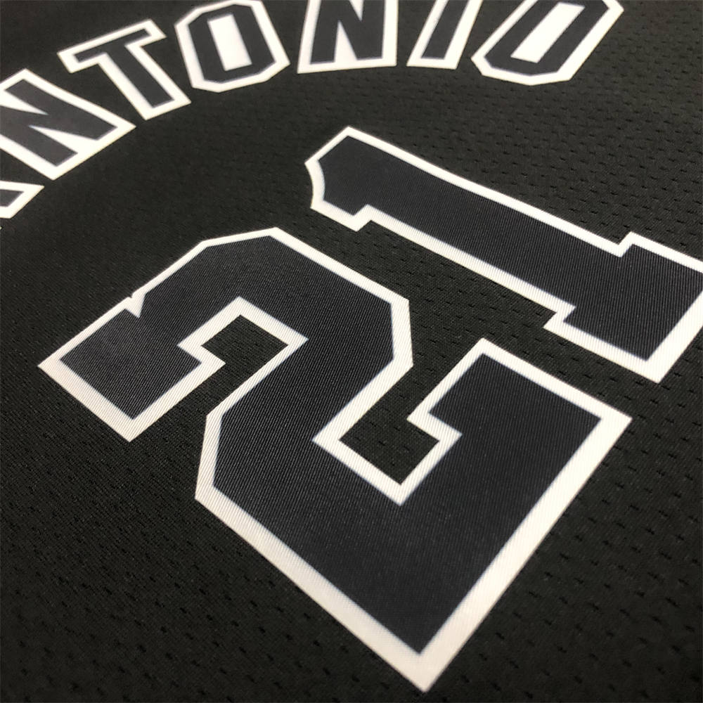 NBA San Antonio Spurs Round Neck Black jersey DUNCAN#21 S-XXL