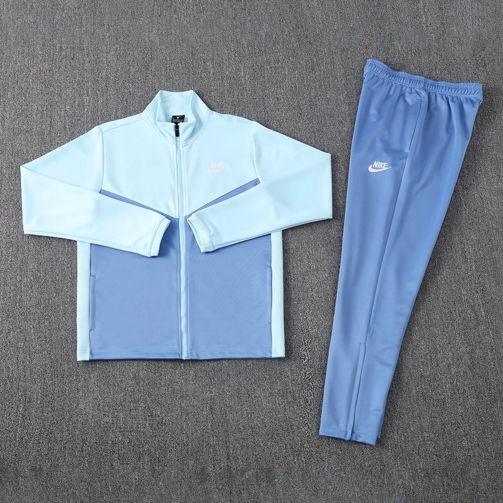 2024 Nike Light Blue Jacket Training Suit Set Football Team Shirt Sports Fashion