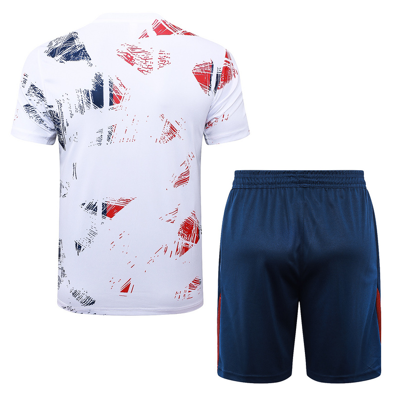 24/25 Paris White Training Set Shirt and Shorts