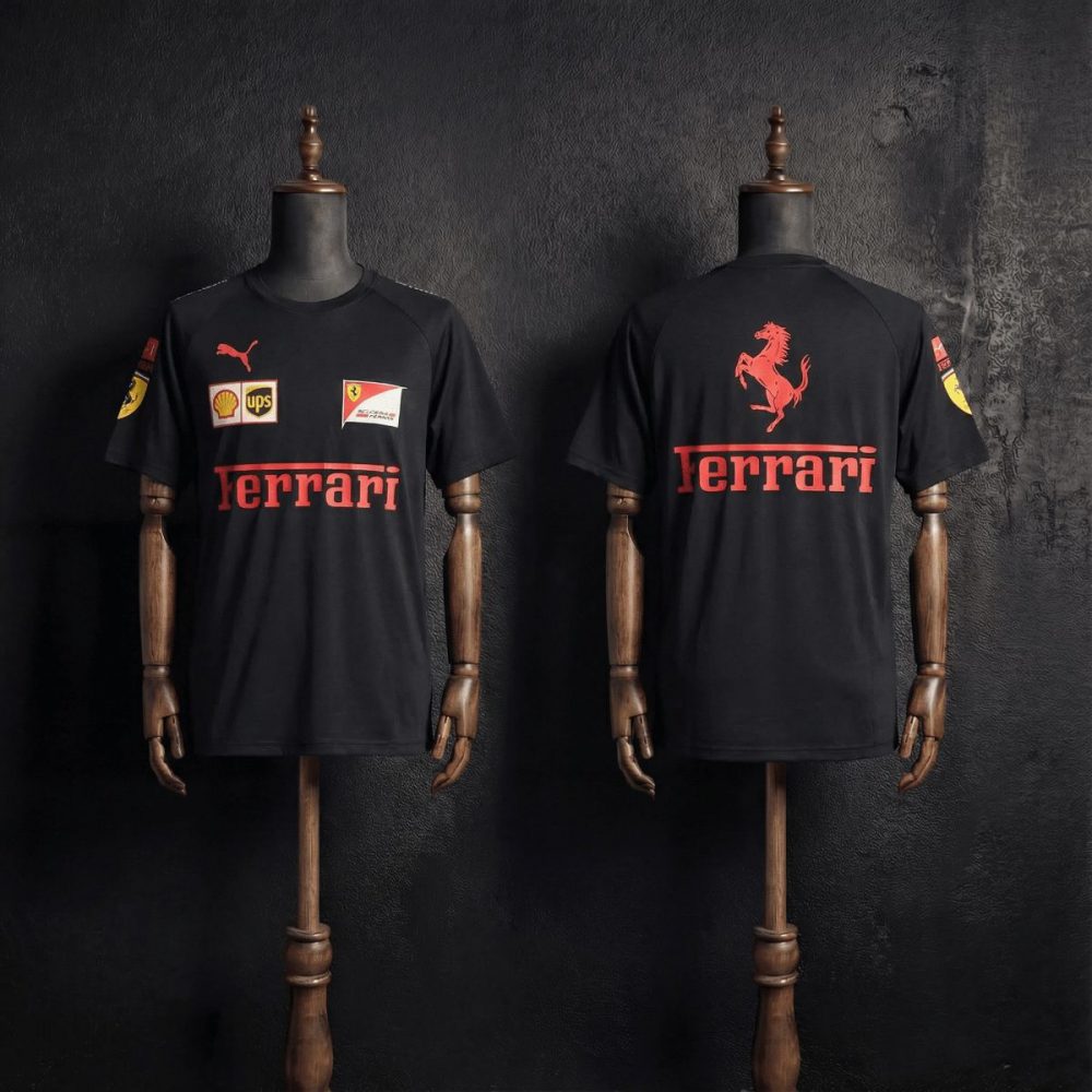 F1 Racing Scuderia Ferrari 2025 Black jersey