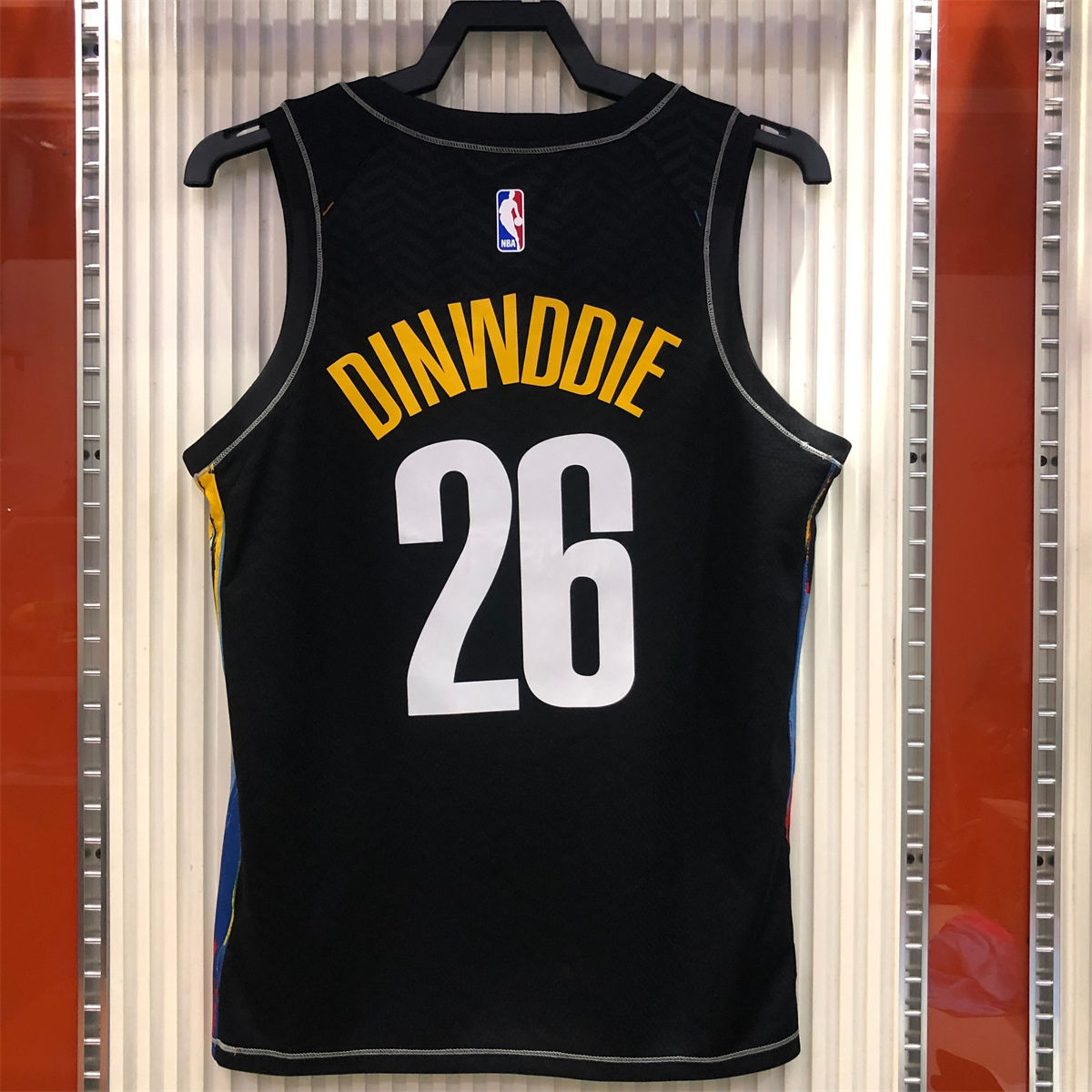 NBA Brooklyn Nets V neck Black Jersey DINWDDIE#26 S-XXL