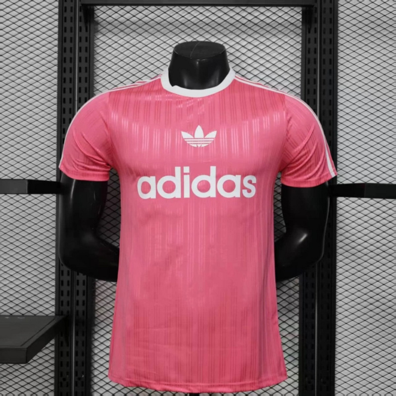 2025/26 Adidas Trefoil casual Deep Pink jersey Player Version
