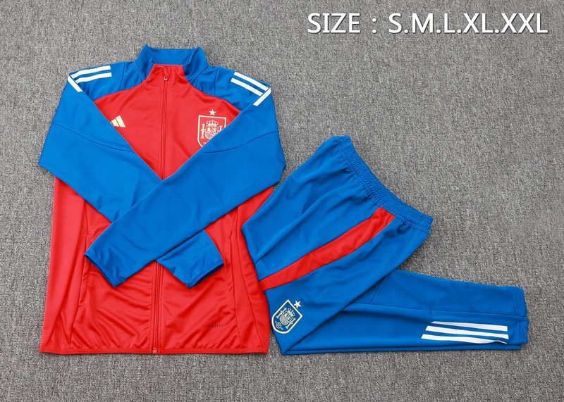 2024 Spain Red Jacket Training Suit Set Football Team Shirt Sports Fashion