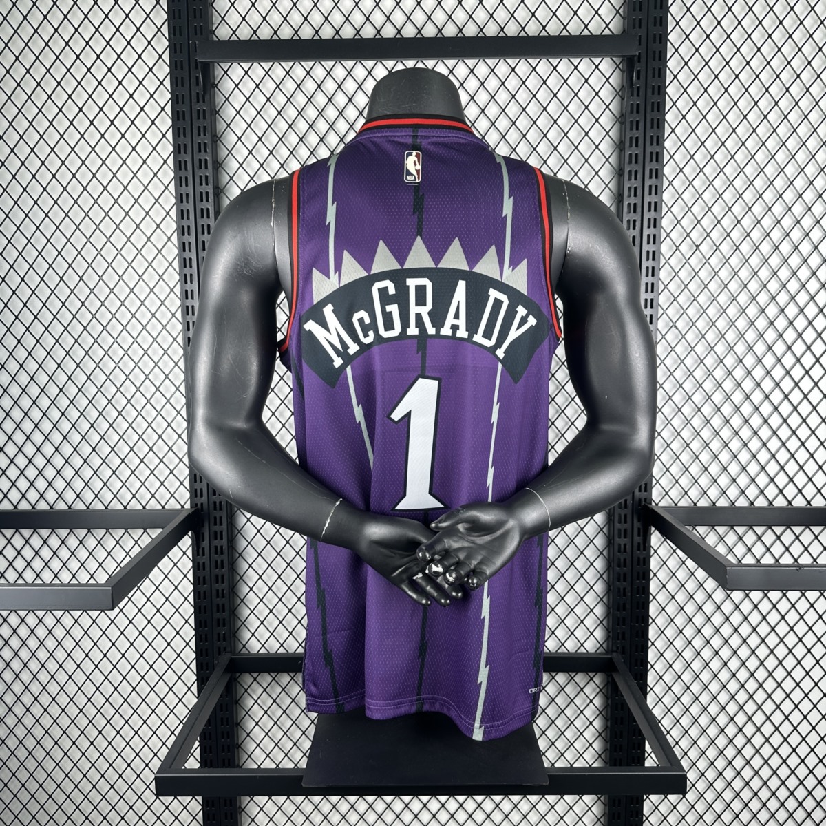 NBA Toronto Raptors Round Neck Purple McGRADY#1 jersey S-XXL