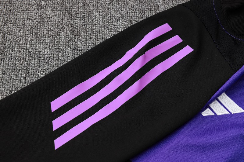24/25 Germany Purple Long-sleeved half-pull training kit Football team kit