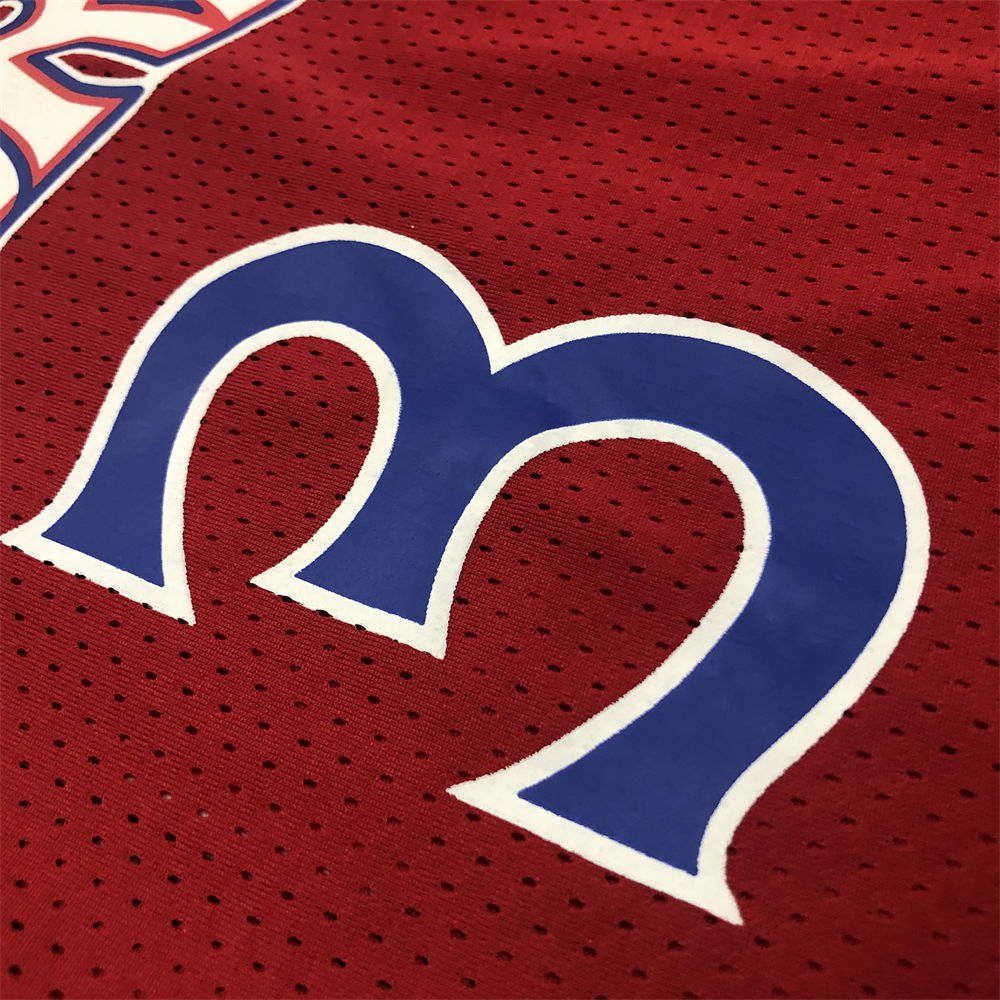 NBA Philadelphia 76ers Mitchellness Red Jersey IVERSON#3 S-XXL