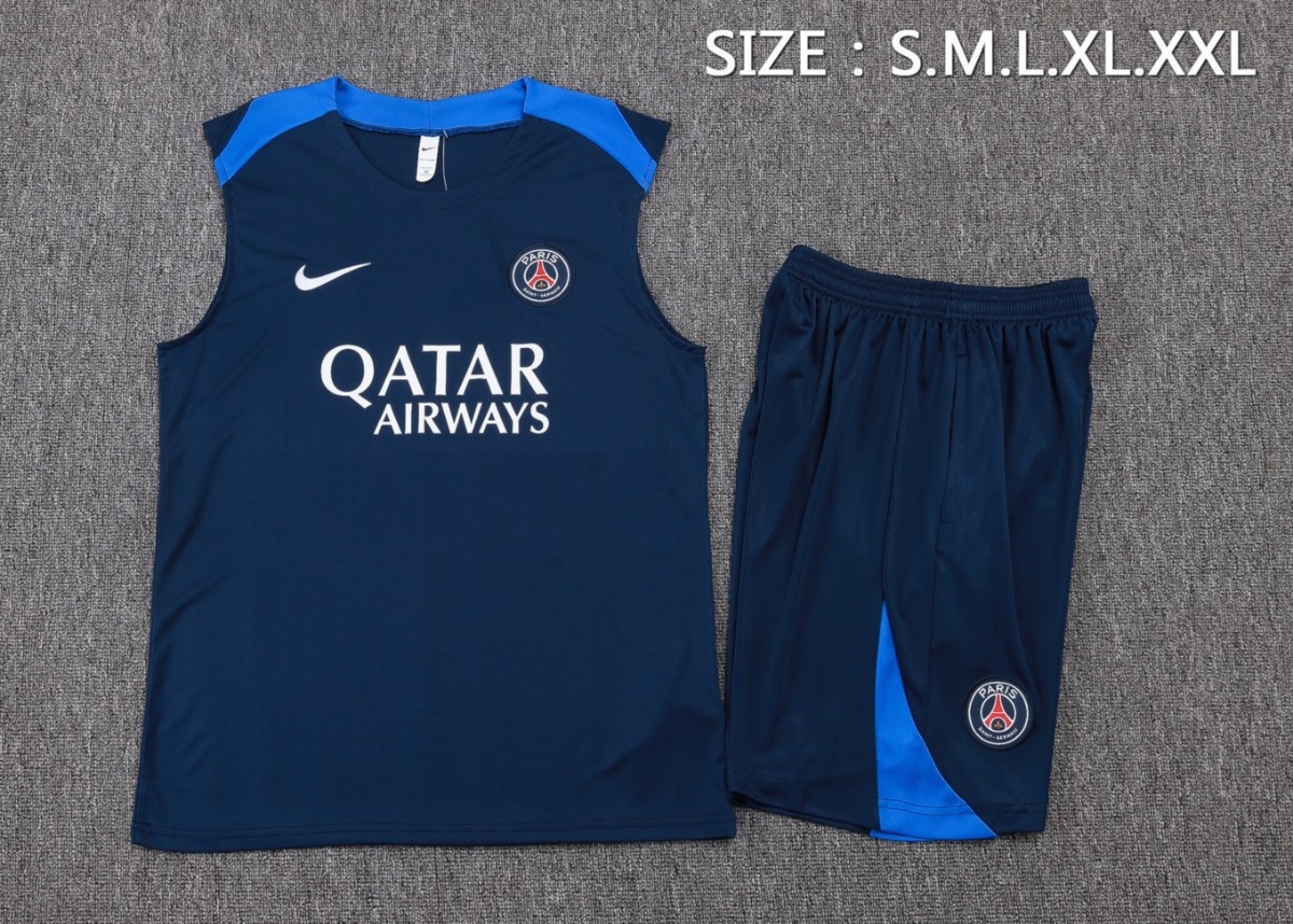 2026 PSG Royal blue Training Set Shirt and Shorts
