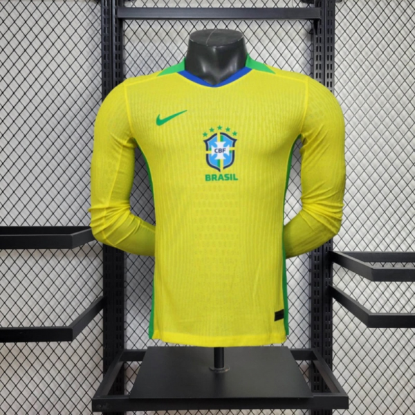 2025/26 Brazil yellow Jersey Long Sleeve Player Version