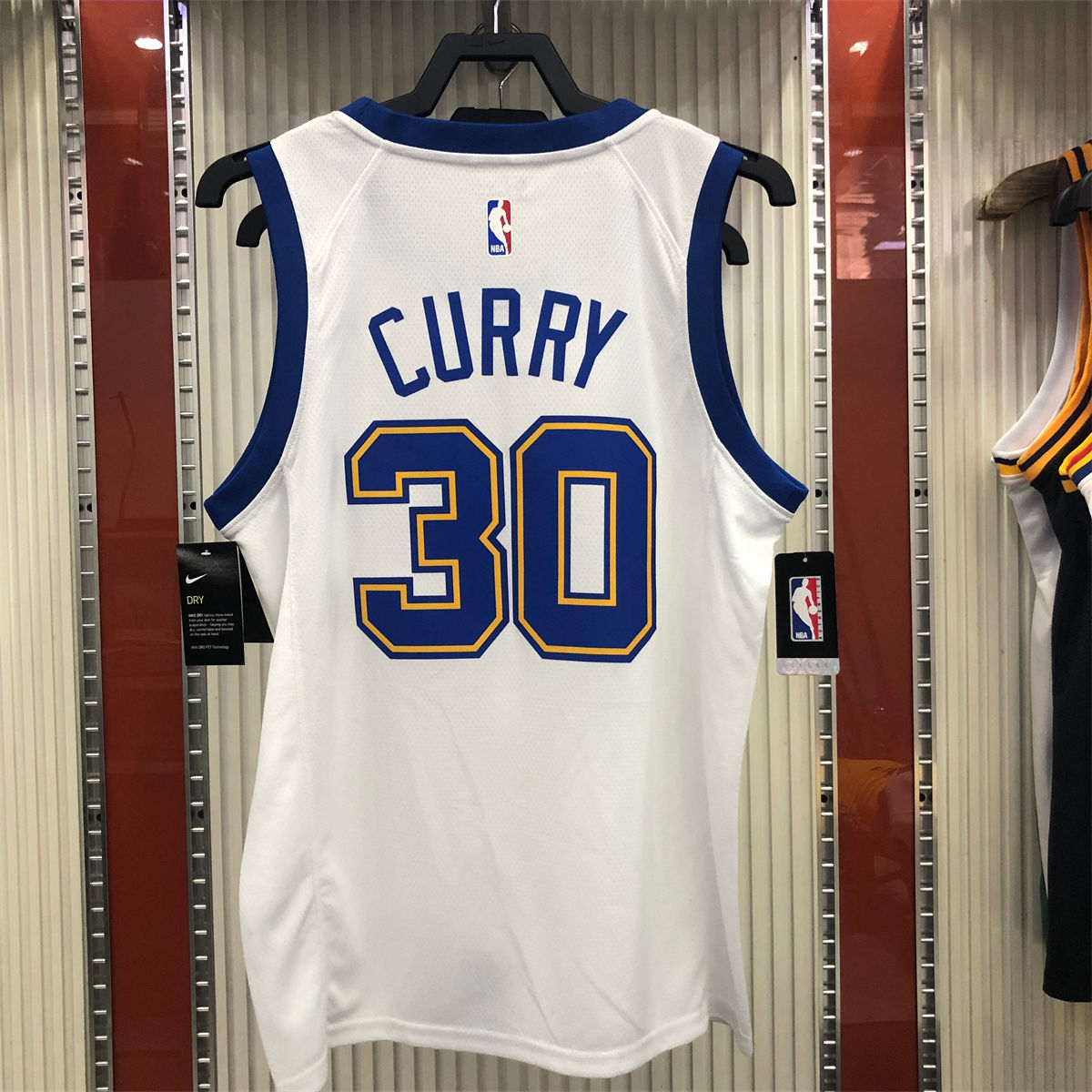 NBA Golden State Warriors Round neck White Jersey CURRY#30 S-XXL