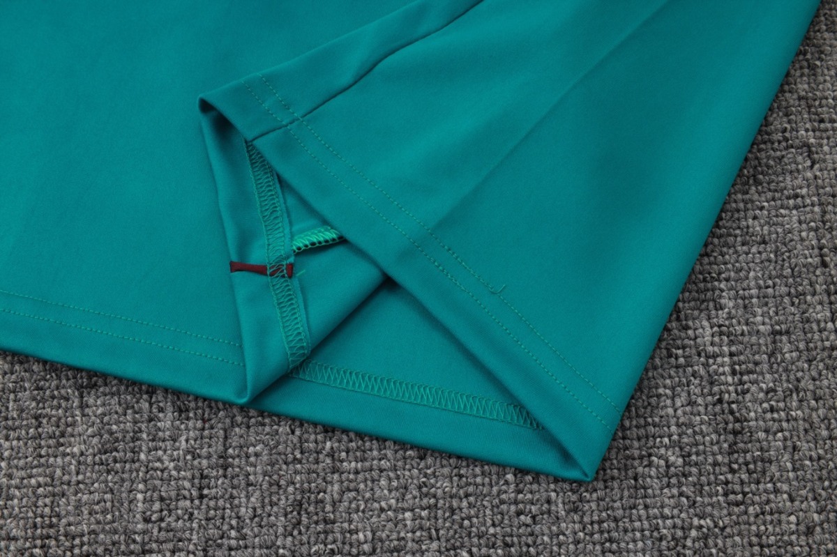 2026 Portugal Green Long-sleeved half-pull training kit