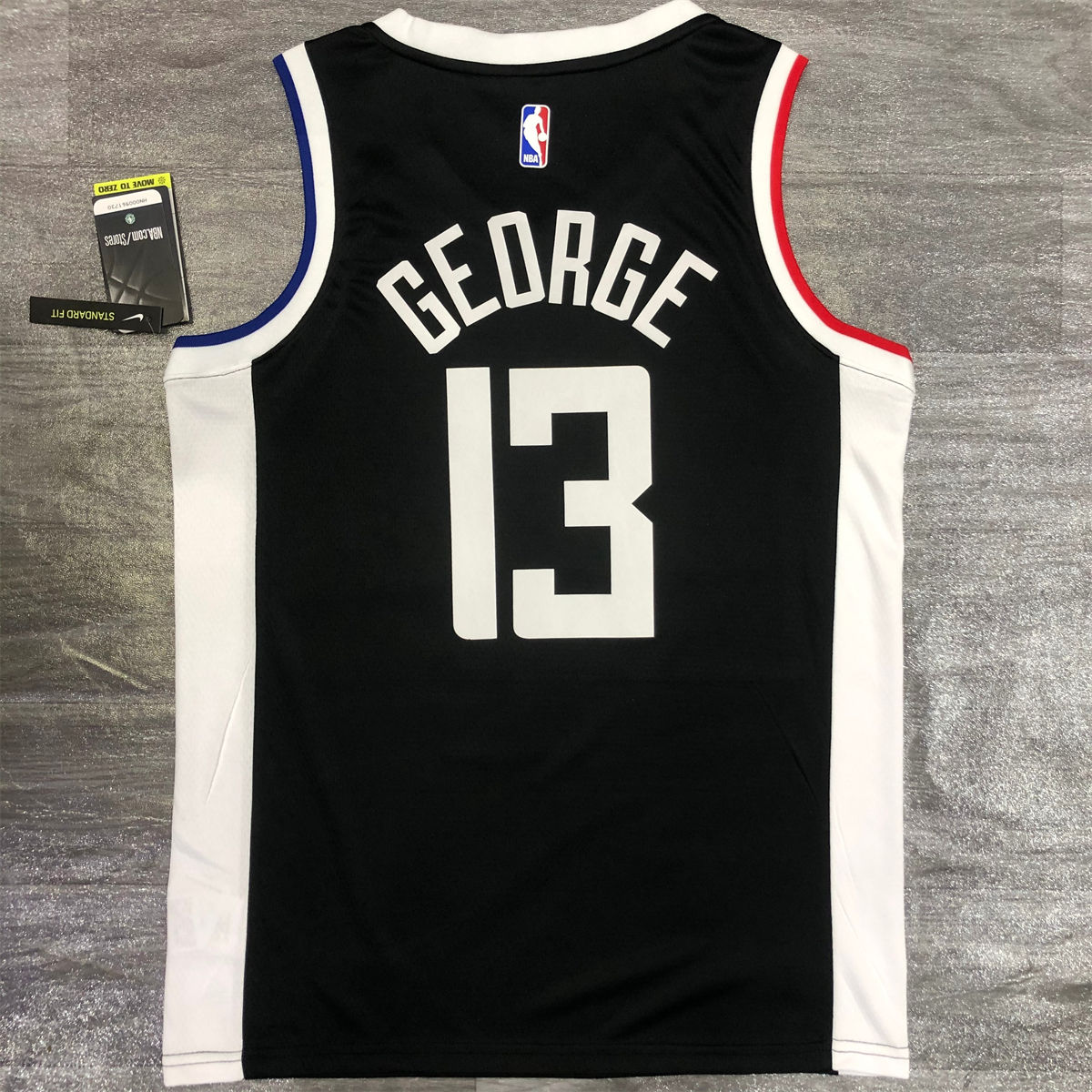 NBA Los Angeles Clippers V neck Black Jersey GEORGE#13 S-XXL
