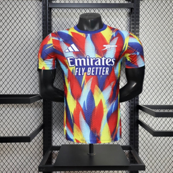 2025/26 Arsenal Colorful pre-match training jersey Player Version