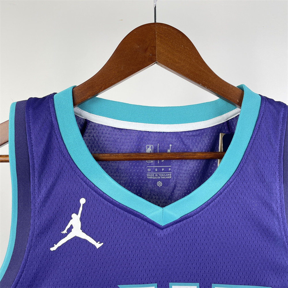 NBA Charlotte Hornets BALL#1 2019/20 Jordan Brand Purple Statement Edition Swingman Jersey S-XXL