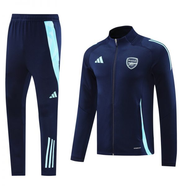 2024 Arsenal Royal Blue Jacket Training Suit Set Football Team Shirt Sports Fashion