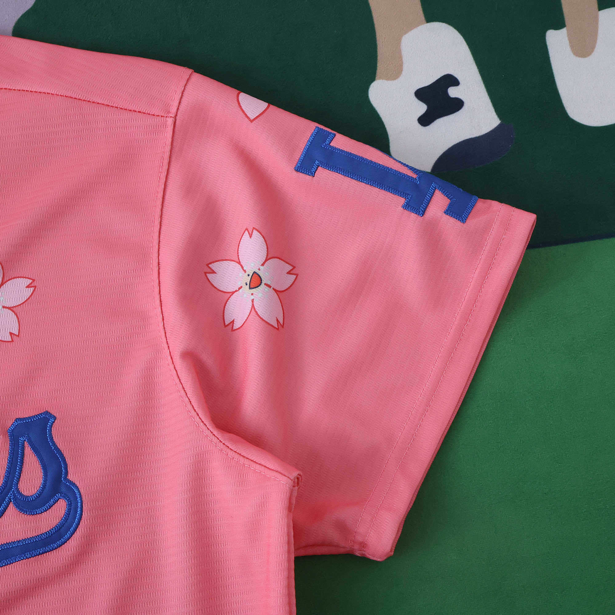 MLB LosAngeles Dodgers Pink Jersey Flower Edition OHTANI #17