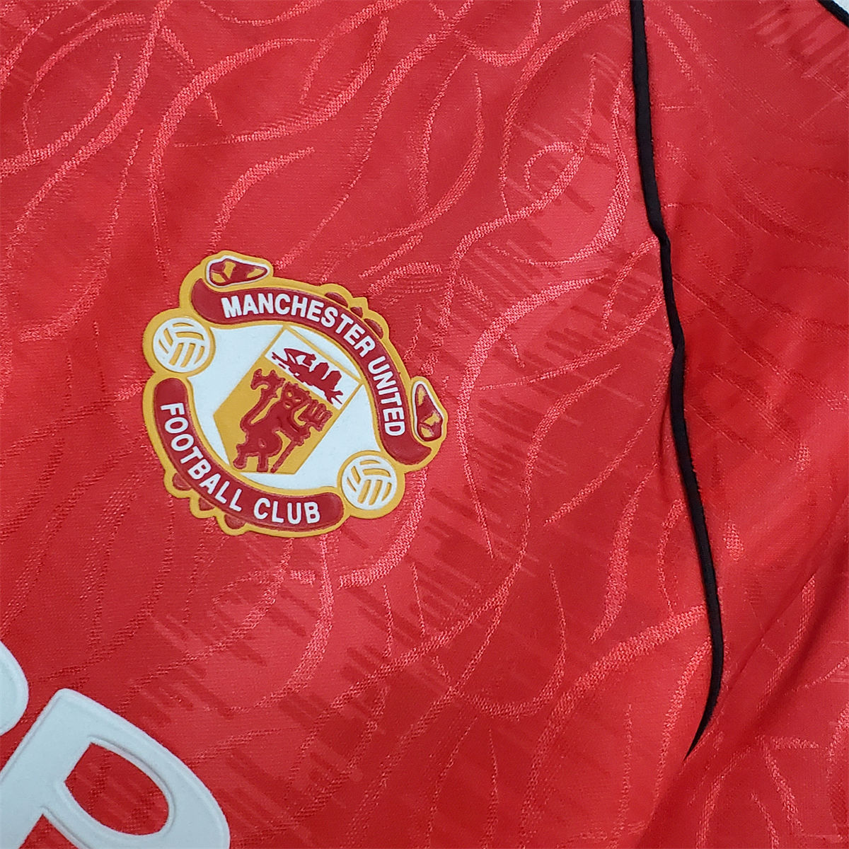 Retro Manchester United 90/92 home jersey Fan Version