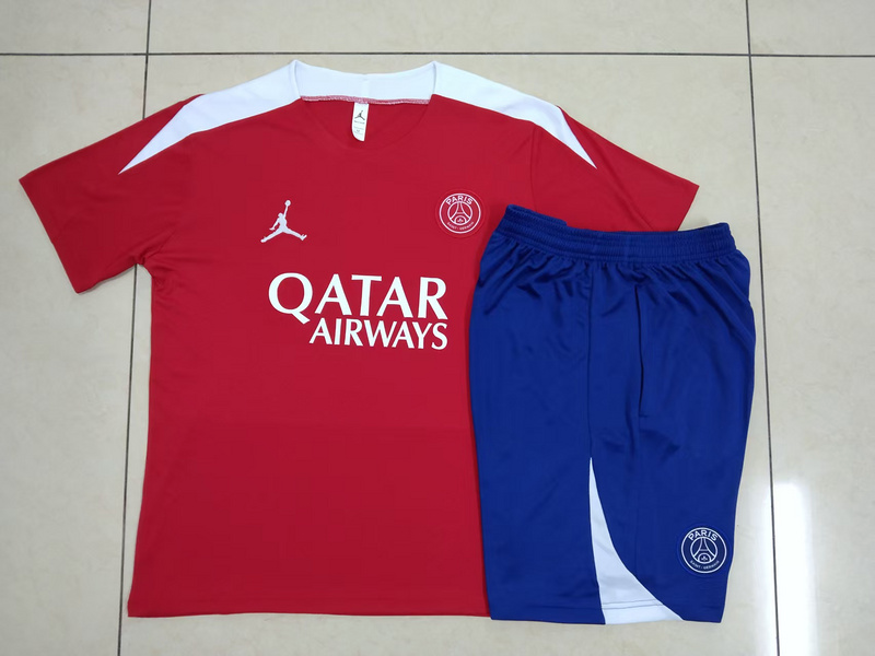 24/25 Paris Red Training Set Shirt and Shorts