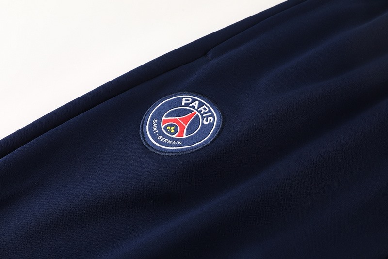 2024 PSG Blue Jacket Training Suit Set Football Team Shirt Sports Fashion