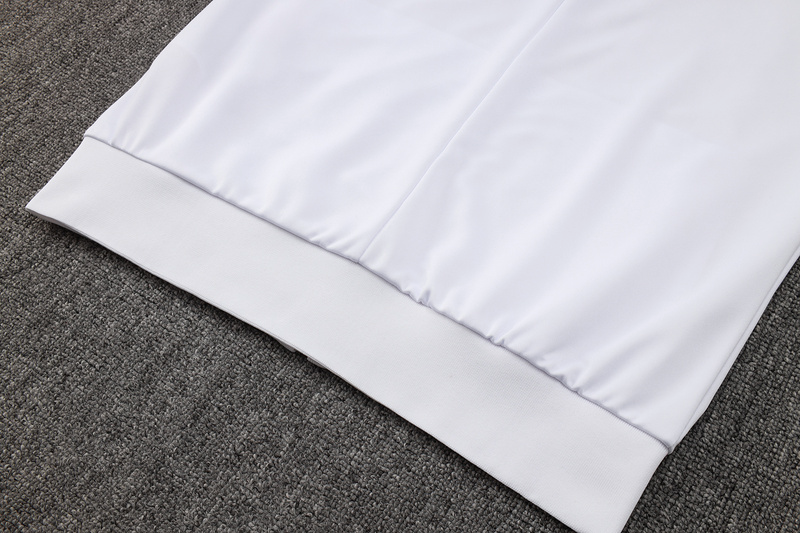 2024/25 Paris White Jacket Training Suit Set Football Team Shirt Sports Fashion