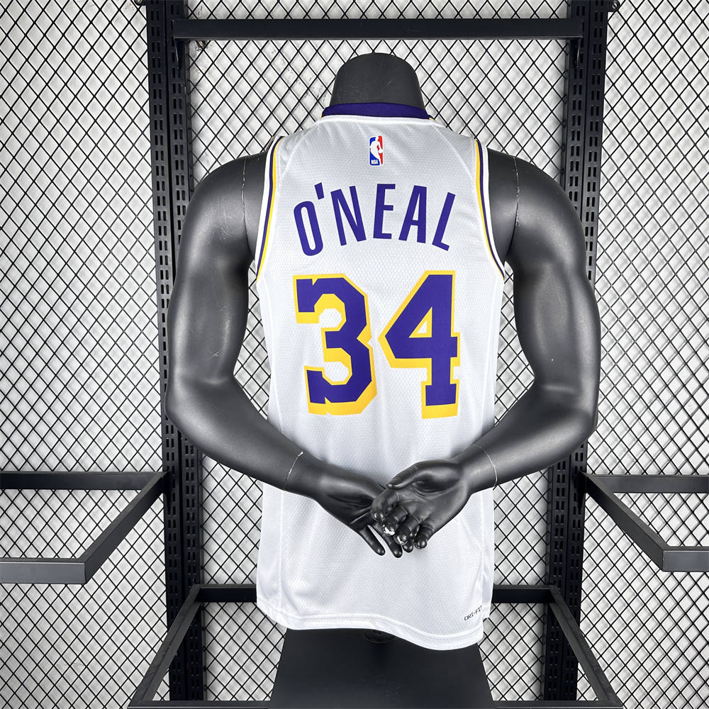 NBA Los Angeles Lakers O'NEAL#34 2022/23 White Association Edition Swingman Jersey S-XXL
