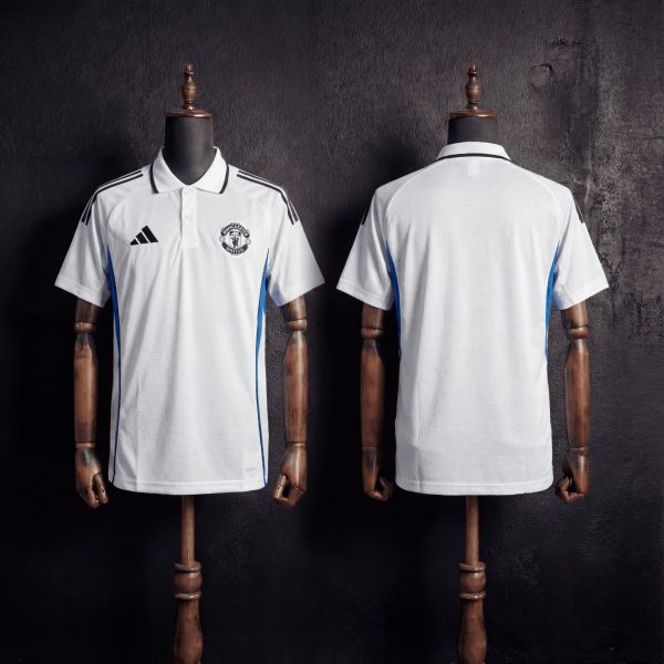 2025/26 Manchester United Training White Polo Fan version