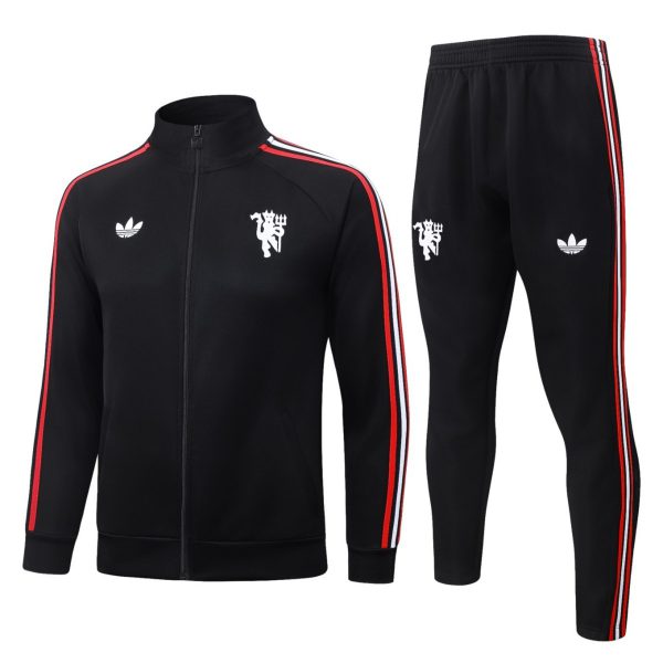 2026 Manchester United Black Jacket Training Suit Set