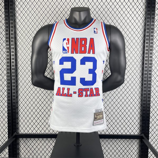 NBA Retro 2003 All-Star White Jersey JORDAN#23 S-XXL