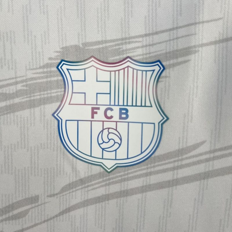 2025/26 Barcelona Special Edition White jersey Fan Version