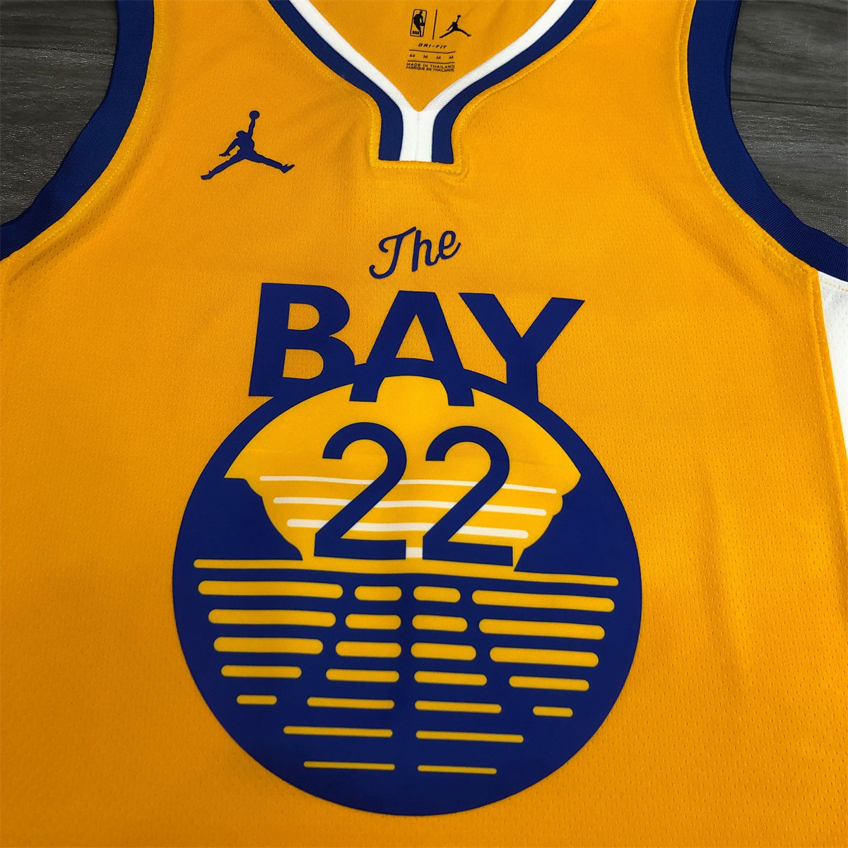 NBA Golden State Warriors V neck Yellow Jersey WIGGINS#22 S-XXL