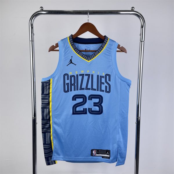 NBA Memphis Grizzies V-Neck Blue Jersey ROSE#23 S-XXL