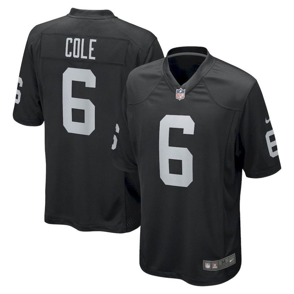 NFL Las vegas Raiders Jeysey COLE #6