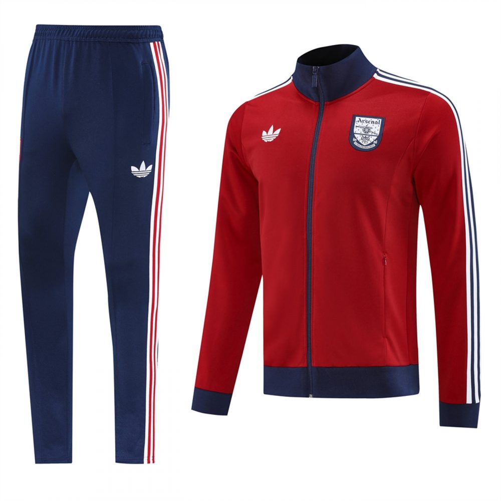 2024 Arsenal purplish red Jacket Training Suit Set Football Team Shirt Sports Fashion